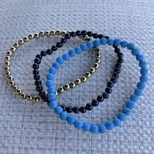 Mini energy healing bracelet trio